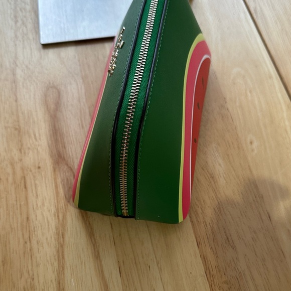 Kate Spade Green and Pink Watermelon Cosmetic Bag - Picture 3 of 8